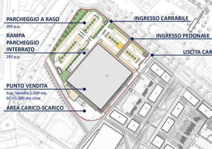 Area Esselunga, avanti adagio, lavori ad inizio 2021