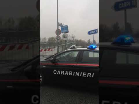 Piena, allerta a Carpi. Chiuse le strade dal Cavo Lama al Secchia