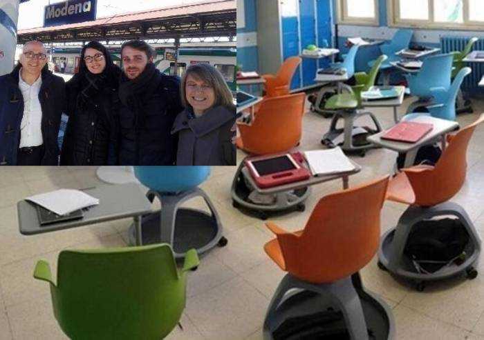 Consegnati nel modenese 12.383 banchi: esultano i parlamentari M5S