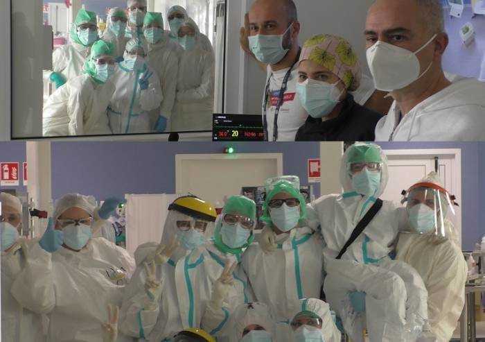 Nel nuovo hub di terapia intensiva tra dramma, speranza e un grande grazie