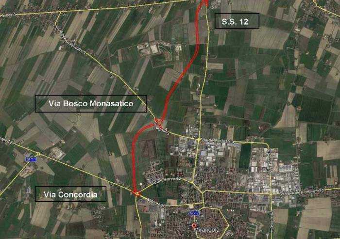 Variante di Mirandola, entro febbraio la gara: costo 10 milioni