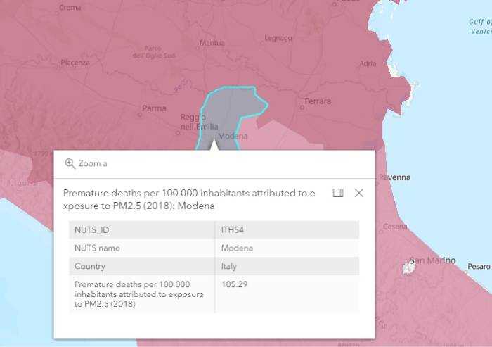 Il M5S: 'Modena, 744 morti premature ogni anno a causa del Pm 2.5'