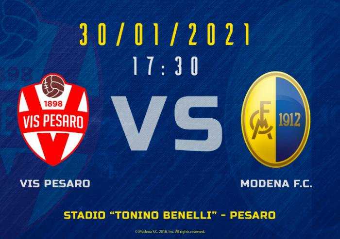 Modena sconfitto a Pesaro 1-0