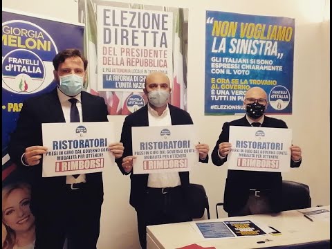 Fratelli d'Italia: causa collettiva contro il governo per giusti rimborsi ai ristoratori