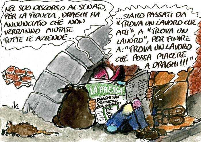 Trova un lavoro che piaccia a Draghi...