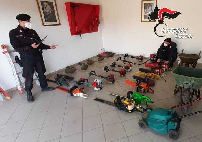 Serramazzoni, furto di attrezzi di lavoro: denunciato 61enne