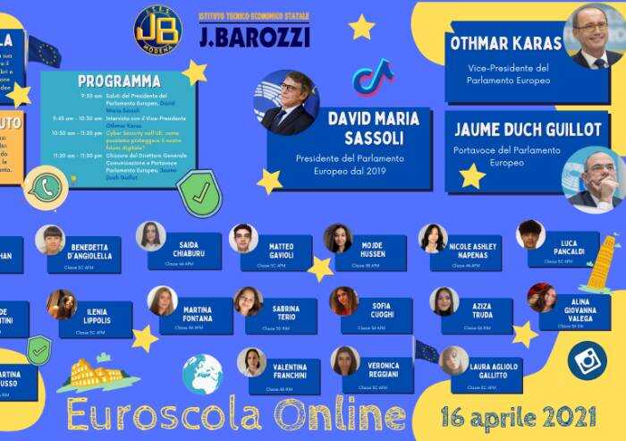 21 studenti del Barozzi in discussione con l'Europa