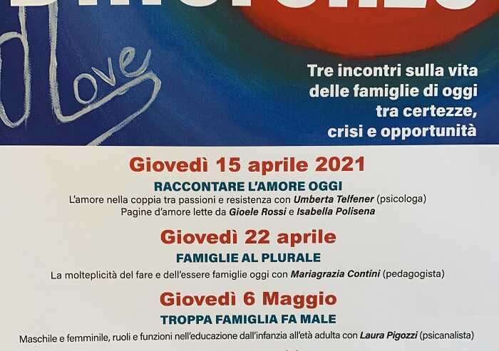 E il Comune promuove la conferenza 'Troppa famiglia fa male'
