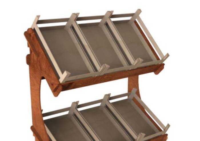 Scaffali espositori: il fascino evergreen dei modelli in legno