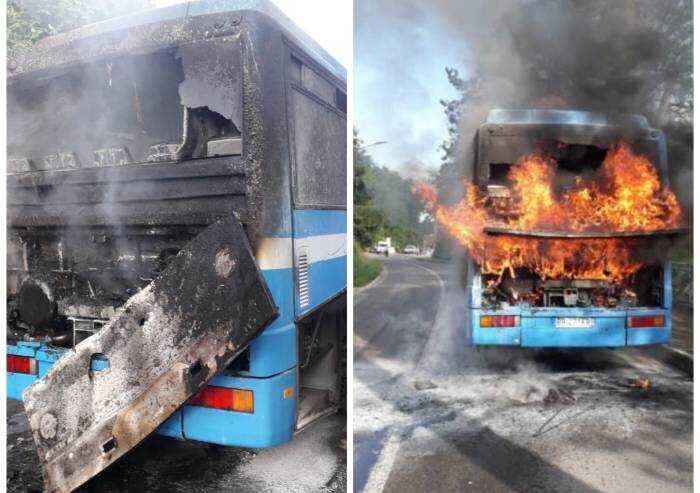 Zocca: a fuoco bus Seta, l'autista spegne il rogo, nessun ferito