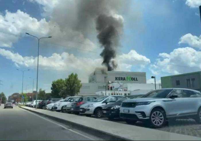 Incendio alla Kerakoll, ripresa oggi l'attività produttiva