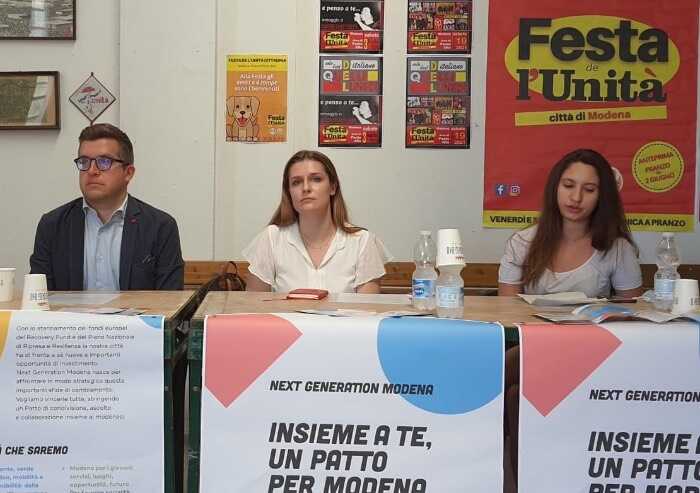 Next generation Modena: campagna PD a sostegno dei progetti comunali