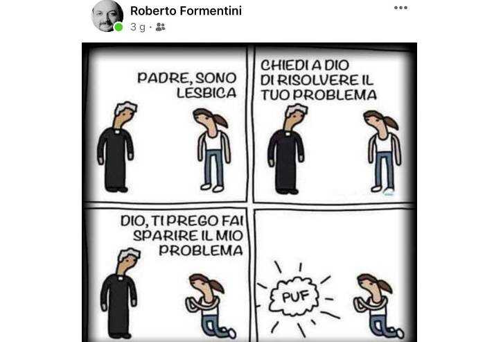 San Cesario, vignetta anticlericale: bufera sul consigliere Dem