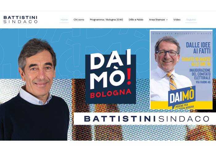 Centrodestra Bologna, il candidato copia lo slogan Dai mò a Muzzarelli