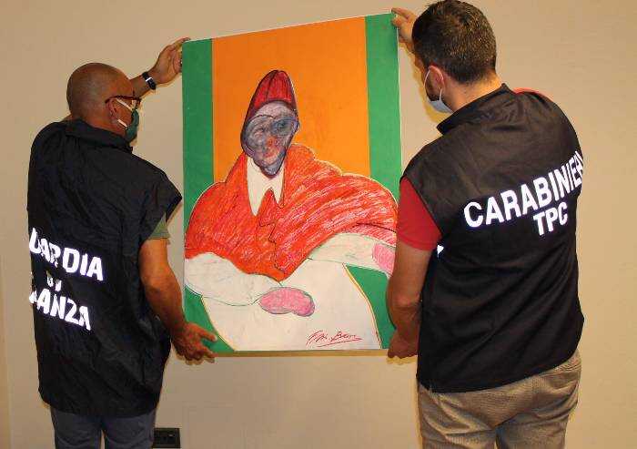 Bologna, opere di Francis Bacon false: sequestro da 3 milioni