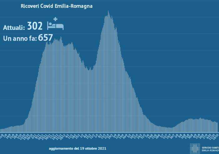 Covid: un anno fa meno casi attivi ma oggi ricoveri e TI ridotte del 60%