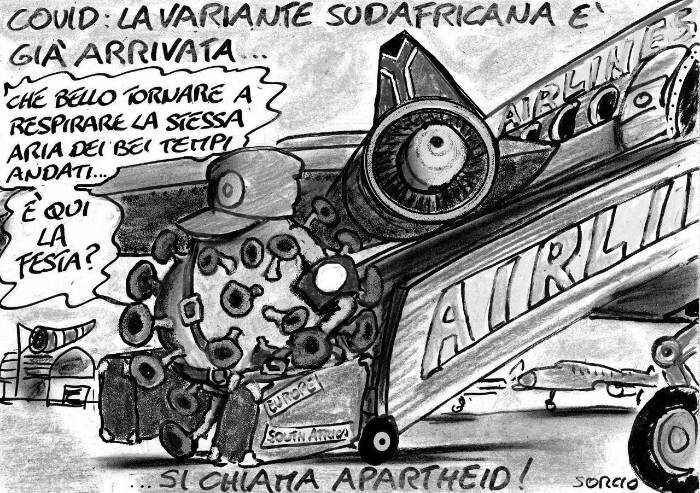 La variante sudafricana è arrivata