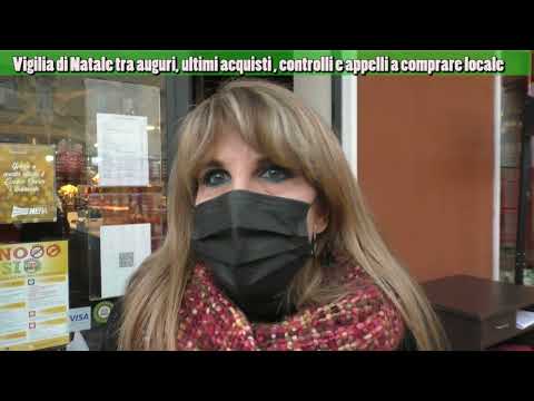Vigilia di Natale tra auguri, ultimi acquisti, controlli e appelli a comprare locale