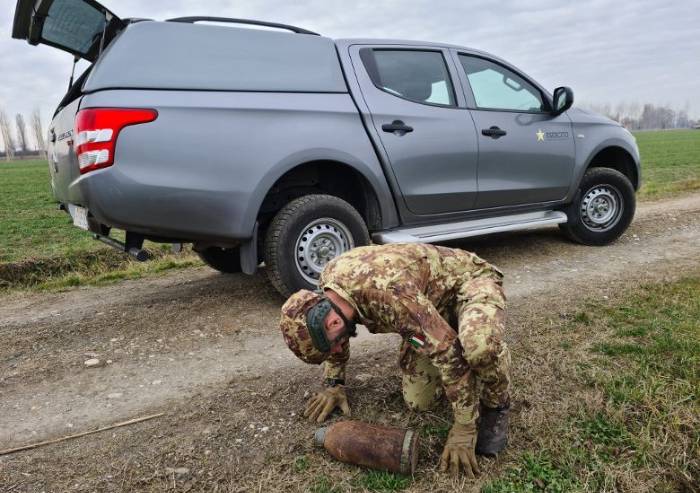 Rivara, fatto brillare oggi un ordigno della Seconda guerra mondiale