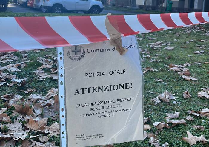 Modena, bocconi sospetti trovati in un parco: polizia locale indaga