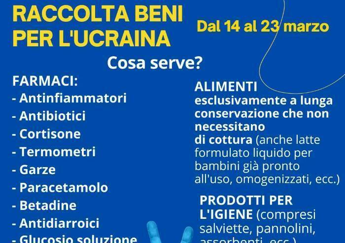 Ucraina: Udicon E-R raccoglie beni in tutta la regione