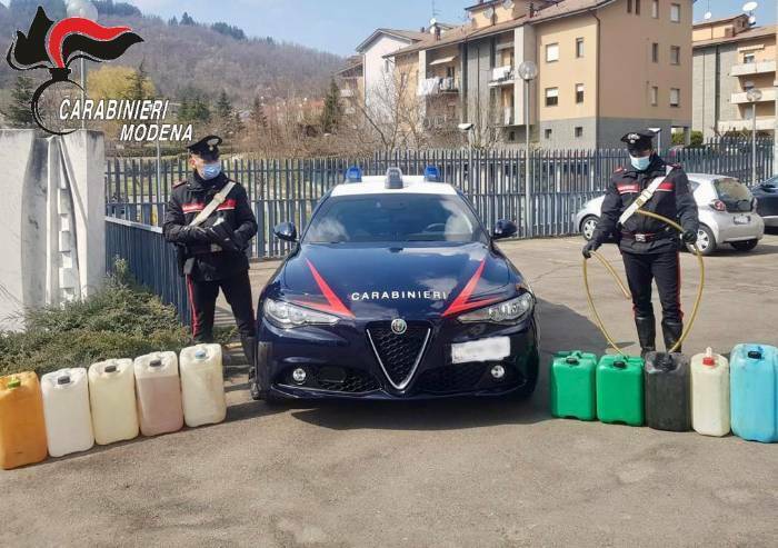 Pavullo: in due rubano 700 litri di gasolio, arrestati