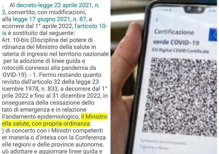 Il Green Pass non sarà cancellato: pronto a scattare al volere di Draghi, anche dopo il 1° maggio