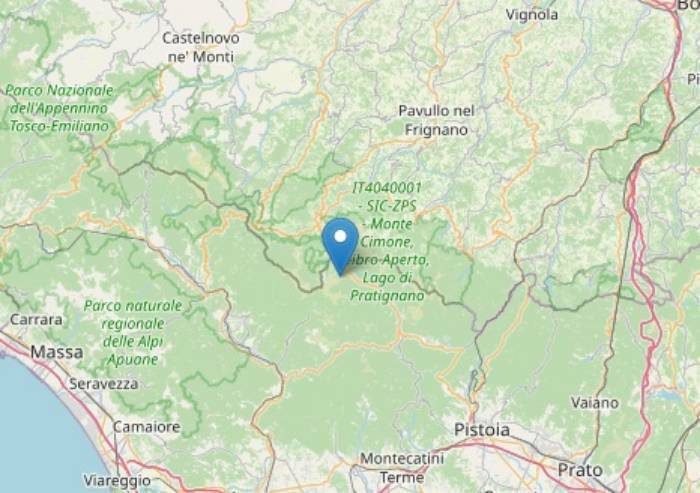 Terremoto 3.2 all'Abetone