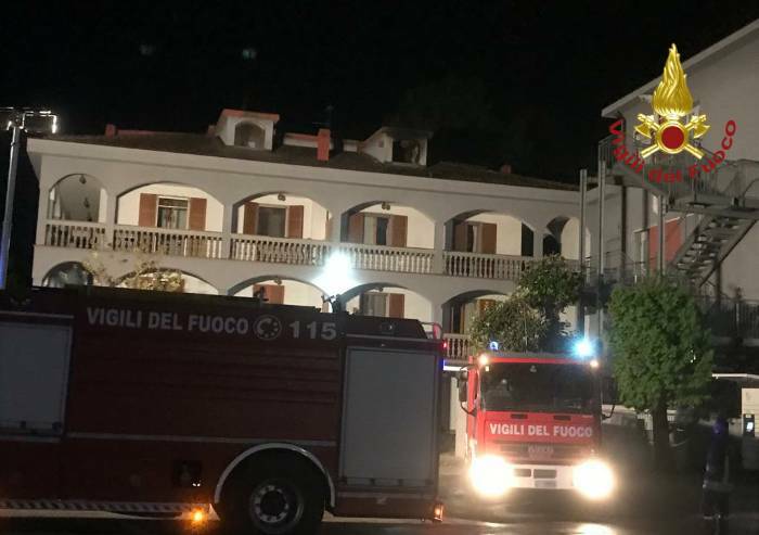 Castelfranco, incendio in hotel, nessun ferito