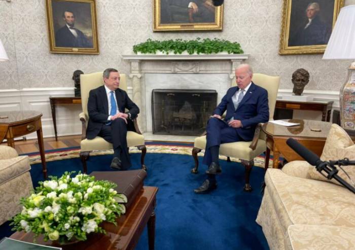 Draghi: 'Legame tra Italia e Usa rafforzato dalla guerra in Ucraina'