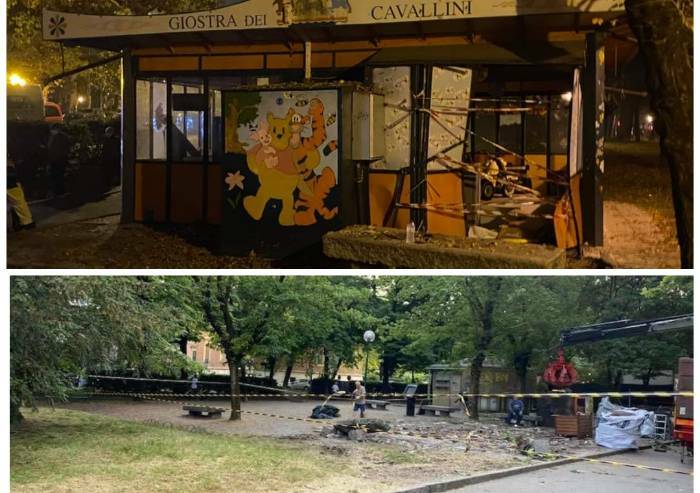 Modena: demolita la storica Giostra dei cavallini