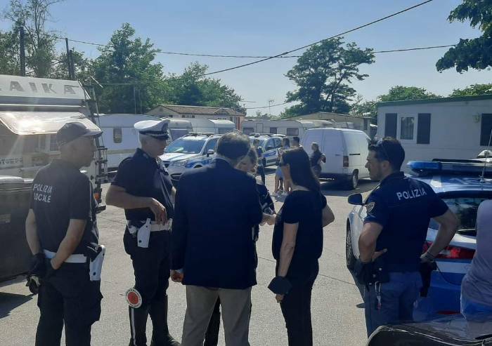 Mirandola: interrotti allacciamenti abusivi al campo nomadi