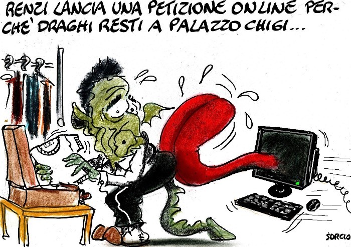 Tutti in ginocchio da Draghi