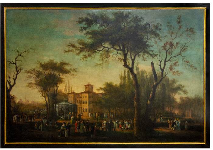 Il quadro della Villa Pentetorri in mostra alla Reggia di Caserta