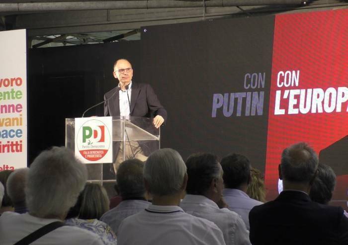 Nuovo appello di Letta alla base PD: 'La scelta è tra noi e loro'