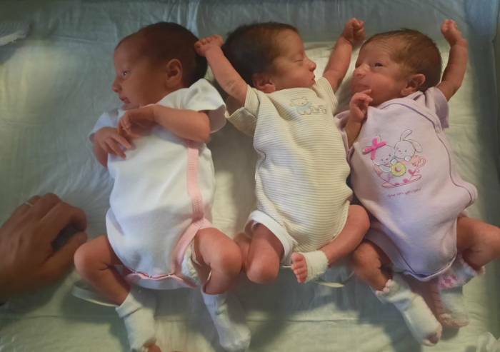 Prignanese partorisce 3 gemelle all’ospedale di Sassuolo