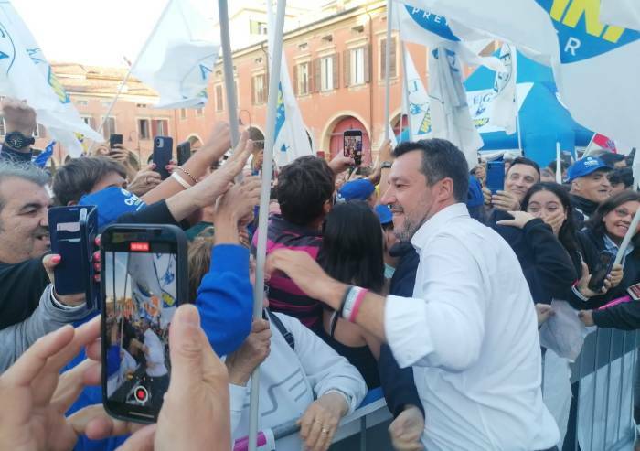 Salvini parla da Sassuolo: 'Con la Lega subito stop aumenti bollette'