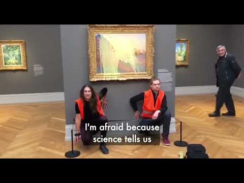 Attivisti per il clima: purè di patate contro un quadro di Monet