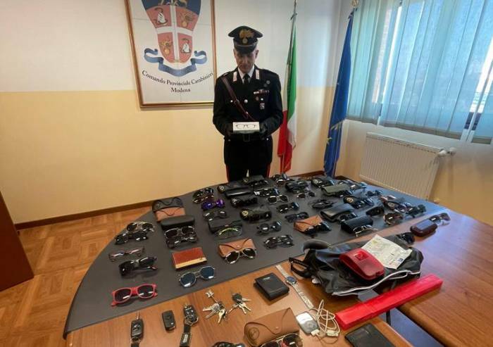 Modena, refurtiva in un casolare abbandonato: un denunciato