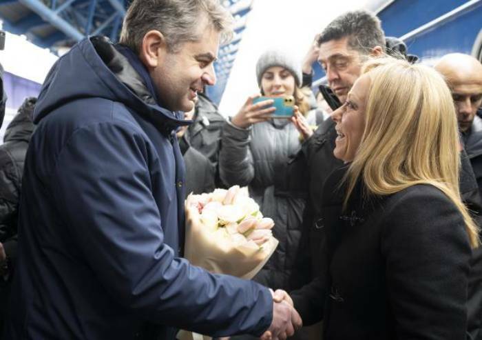 Meloni arrivata a Kiev: 'Il popolo si batte per la sua libertà'