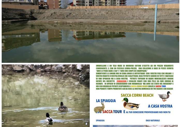 Laghi nel cantiere dell'ex Corni, l'ironia dei residenti: al posto dello studentato, meglio una spiaggia