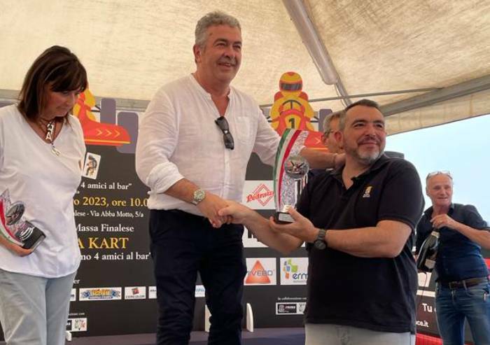 Imprenditori e amministratori della Bassa, sfida sui kart: vince il sindaco Borghi