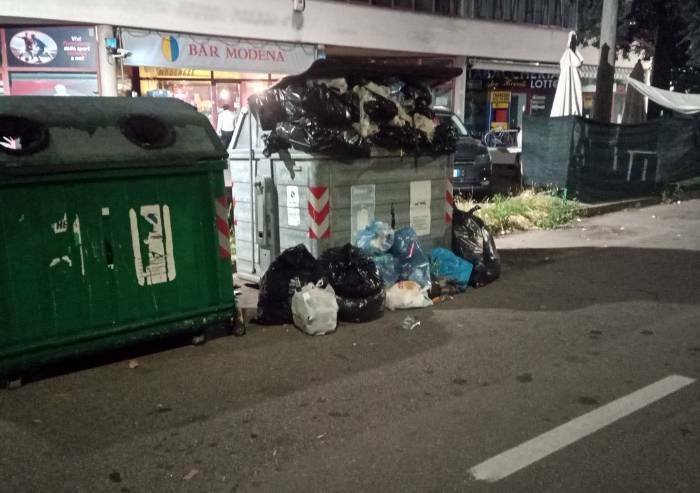 Differenziata Modena, l'ultimo cassonetto al quartiere Sacca
