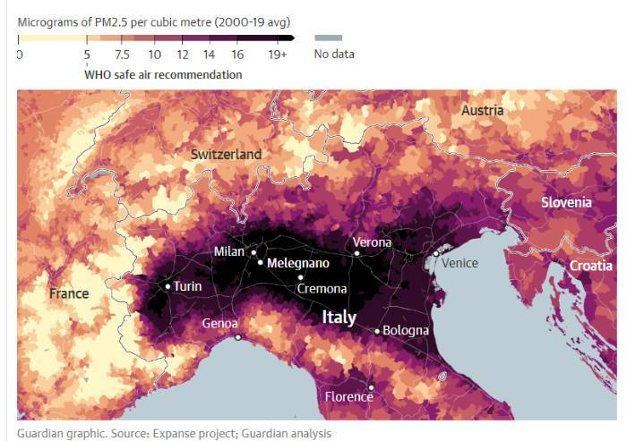 Aria irrespirabile, l'inquinamento della Pianura Padana è un caso in Europa