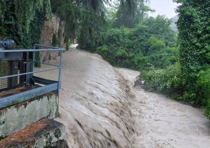 Nubifragio, la situazione dei canali del Consorzio Burana
