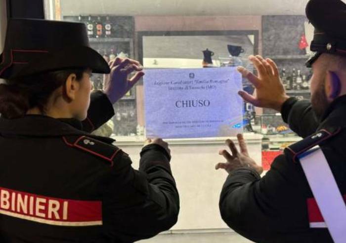 Soliera, bar chiuso per cinque giorni