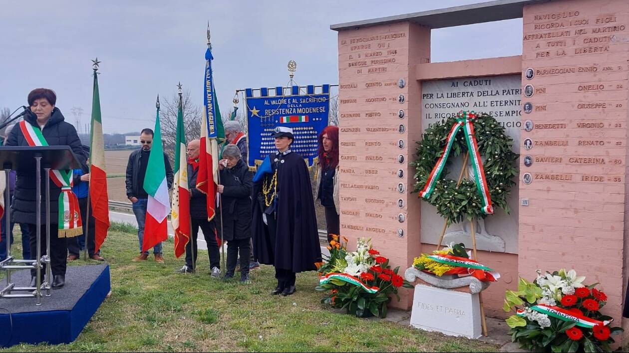 Modena, a Navicello il ricordo della strage nazifascista di 80 anni fa