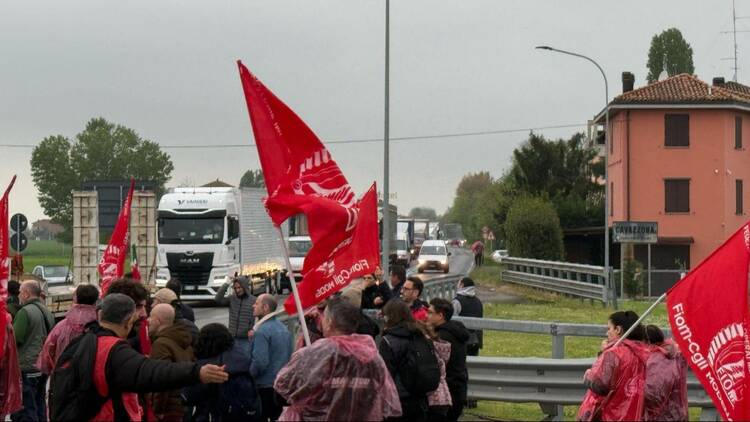 Modena Metal Modena, metalmeccanici in sciopero bloccano via Emilia