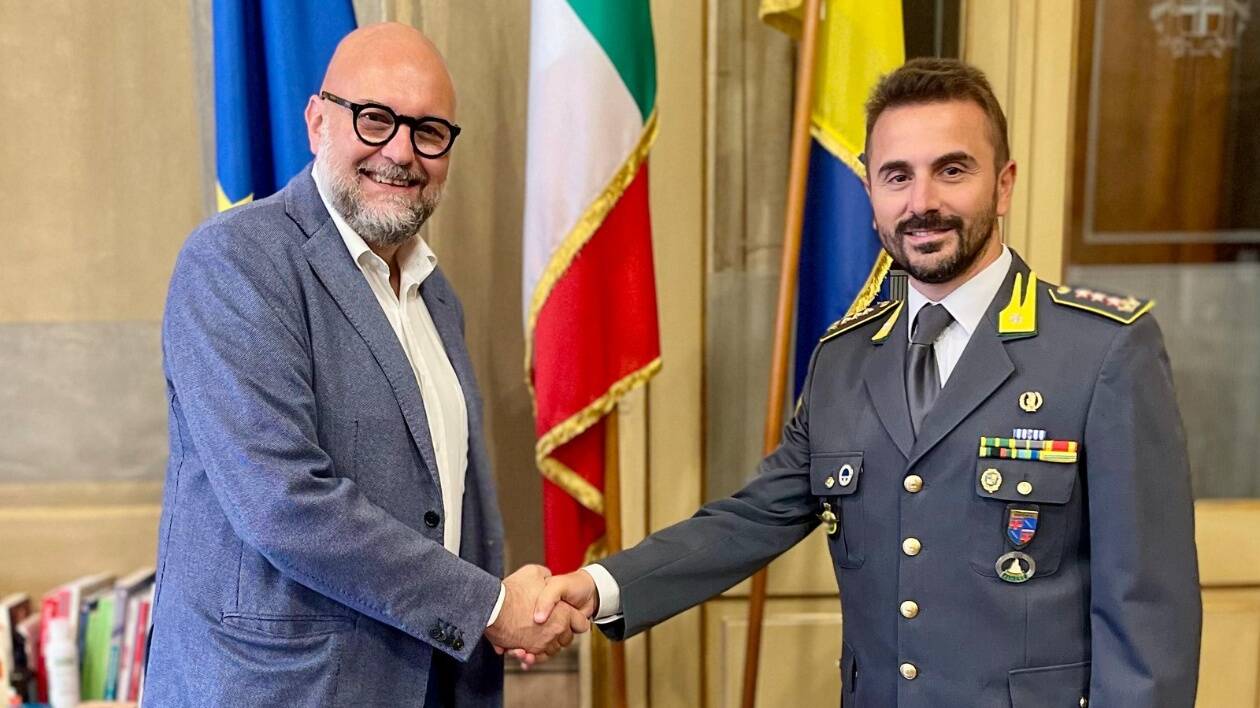 Modena, il nuovo comandante della Guardia di Finanza incontra il sindaco