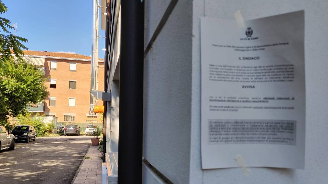 Chikungunya a Carpi, nuova disinfestazione nell’area di via Manzoni
